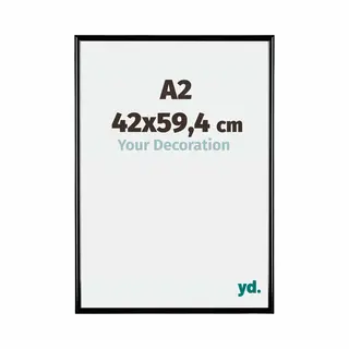 Your Decoration Fotokader A2 - 42x59, 4 Cm - Zwart Hoogglans - Kunststof - Bordeaux