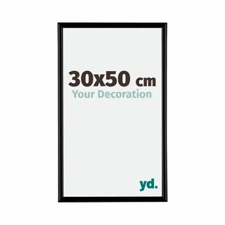 Your Decoration Fotokader 30x50 Cm - Zwart Mat - Kunststof - Bordeaux