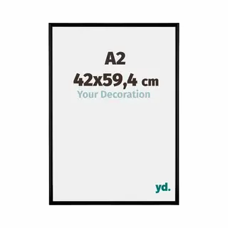 Your Decoration Fotokader A2 - 42x59, 4 Cm - Zwart Mat - Kunststof - Bordeaux