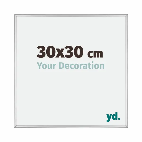 Your Decoration Fotokader 30x30 Cm - Zilver Hoogglans - Aluminium - Kent thumbnail