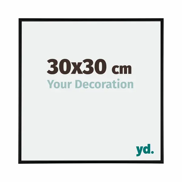 Your Decoration Fotokader 30x30 Cm - Zwart Mat - Aluminium - Kent thumbnail