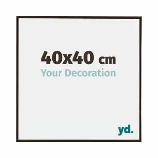 yd. Your Decoration Fotolijst, 40 X 40 Cm, Kunststof Fotokader Met Acrylglas, Ontspiegeld Glas, Uitstekende Kwaliteit, Antraciet, Evry