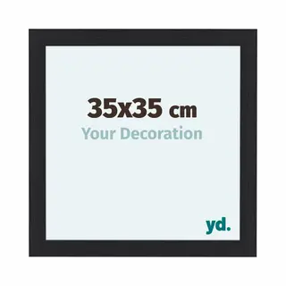 Your Decoration Fotokader 35x35 Cm - Zwart - Houtnerf - Mdf - Como