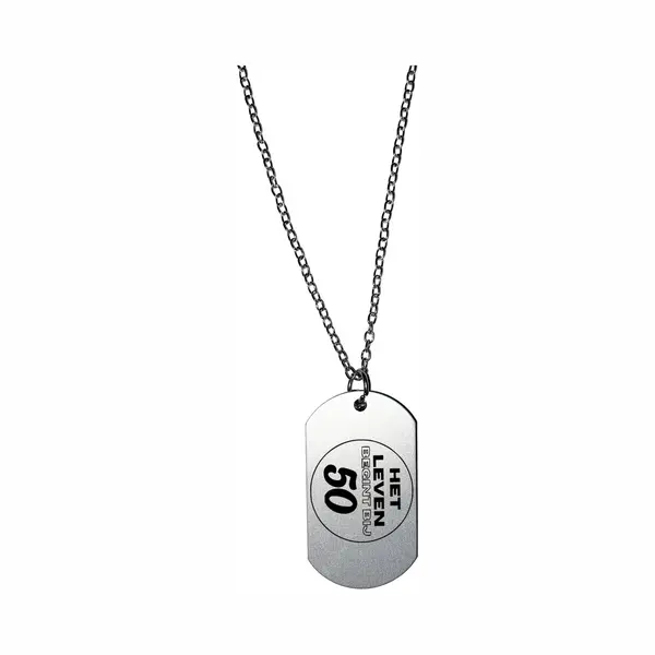 Akyol - 50 Jaar Sarah En Abraham Cadeau Ketting - Hoera 50 Jaar - Papa - Jubileum Man En Vrouw - 50 Jaar Cadeau - Sleutelhanger Cadeau - Jarig - thumbnail