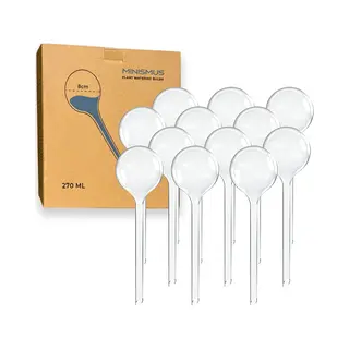 Minismus Druppelsysteem 12 Stuks Waterdruppelaar Voor Planten 27 Cm / Ø 8 Cm - Waterbol - Beregening Voor Kamerplanten