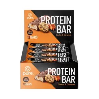 Pure. Protein Bar Crunchy - Cookie Caramel - 12 Eiwitrepen - 20g Protein