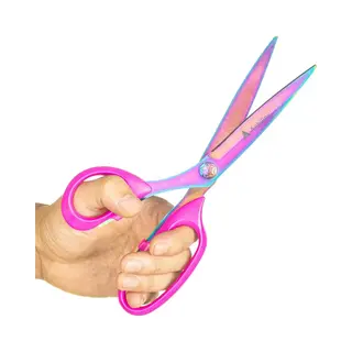 Achilles® Pinku (桃色) Linkshandig Kleermakersschaar 27 Cm - Sterke Uitvoering - Stoffenschaar - Textielschaar