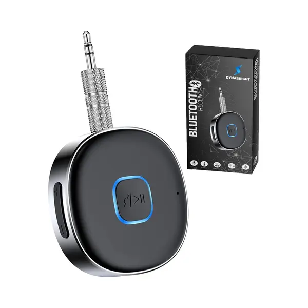 DynaBright Bluetooth Receiver - Bt 5.0 - 3.5MM Aux - Bluetooth Ontvanger - Handsfree Bellen - Bluetooth Audio Receiver thumbnail