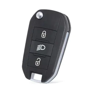 Xeod Autosleutelbehuizing - Sleutelbehuizing Auto - Sleutel - Autosleutel Geschikt Voor, Peugeot - Citroen 3 Knops Smart Sleutel