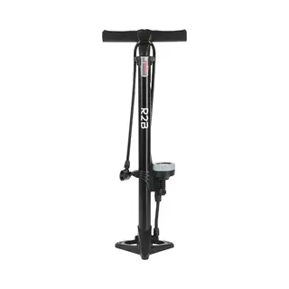 R2B Fietspomp Met Drukmeter - Dubbele Ventielkop - Incl. Opzetstuk Voor O.a. Ballen & Luchtbed - Fietspompen - Fiets Pomp - Bandenpomp - Handpomp -