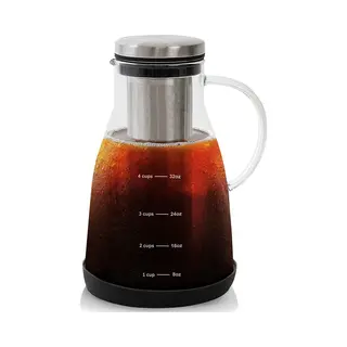 Cold Brew Koffie Maker - Slow Coffee - Borosilicaat Glas - 0.9 Liter - Uitneembare Filter