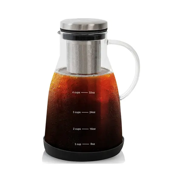 Cold Brew Koffie Maker - Slow Coffee - Borosilicaat Glas - 0.9 Liter - Uitneembare Filter thumbnail