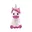 roze, wit