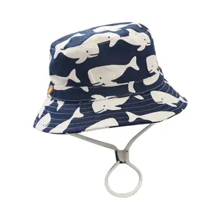 Mylinsé Zonnehoedje Vissershoedje Kind Walvis Blauw Jongens Dreumes Peuter (18 Mnd T/m 3 Jaar) - Maat 52