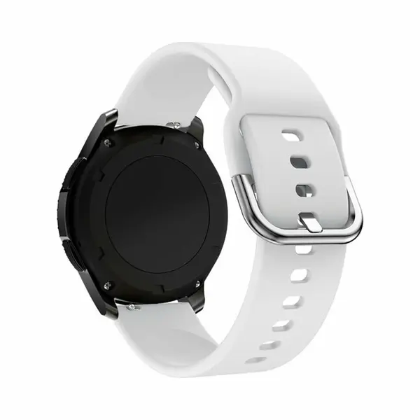 By Qubix - Smartwatch Bandje 20mm - Siliconen Sportband - Wit - Geschikt Voor Garmin Forerunner 570 (42mm) - 55 - 245 - 645 - Geschikt Voor Garmin thumbnail