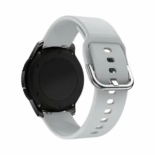 By Qubix - Smartwatch Bandje 20mm - Siliconen Sportband - Grijs - Geschikt Voor Garmin Venu - Sq - Sq2 - 2 Plus - Geschikt Voor Garmin Bandje