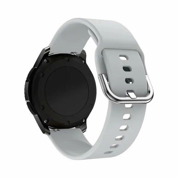 By Qubix - Smartwatch Bandje 20mm - Siliconen Sportband - Grijs - Geschikt Voor Garmin Venu - Sq - Sq2 - 2 Plus - Geschikt Voor Garmin Bandje thumbnail