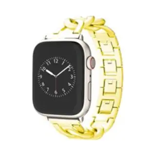 By Qubix Metalen Quick-release Ketting Band - Goud - Geschikt Voor Apple Watch 38 Mm - 40 Mm - 41 Mm - 42 Mm