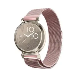 By Qubix Milanese Bandje - Rosé Goud - Geschikt Voor Garmin Lily 2 - Geschikt Voor Garmin Bandje