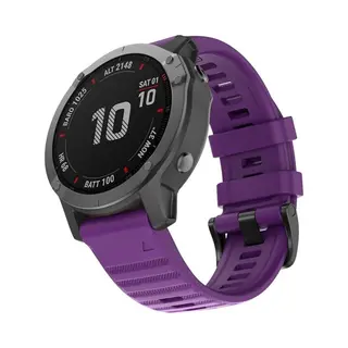 By Qubix - 26mm Quickfit - Siliconen Bandje - Paars - Geschikt Voor Garmin Fenix 8 - 8 Pro - 51mm - Geschikt Voor Garmin Bandje