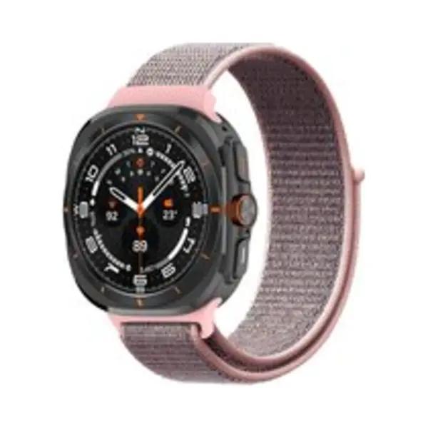 By Qubix Nylon Loop Bandje - Roze - Geschikt Voor Samsung Galaxy Watch Ultra / Ultra 2025 47mm thumbnail