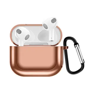 By Qubix AirPods 3 Hoesje - Tpu - Electroplating Series - Rosé Goud