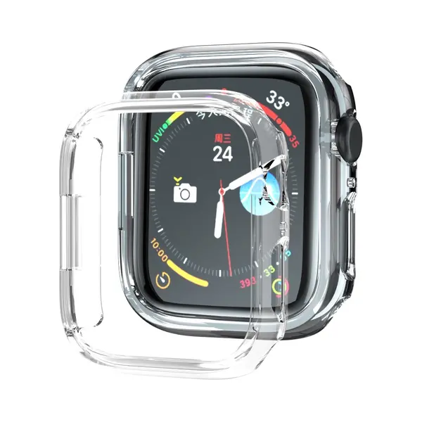 By Qubix Hard Case 45 Mm (open Front) - Transparant - Geschikt Voor Apple Watch 45 Mm Hoesje - Screenprotector - Bescherming IWatch - Bescherm Hoesje thumbnail