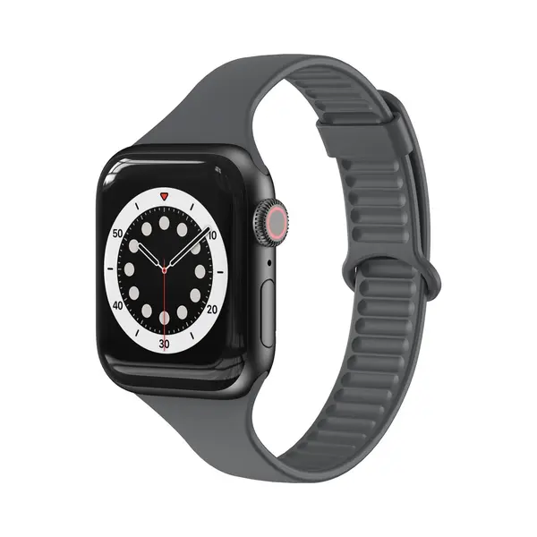 By Qubix Tpu Slim Fit Bandje - Space Grey - Geschikt Voor Apple Watch 38 Mm - 40 Mm - 41 Mm - 42 Mm - Compatible Apple Watch Bandje - Smartwatch thumbnail