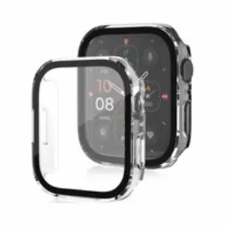 By Qubix Hard Case 40mm - Transparant - Geschikt Voor Apple Watch 40mm Hoesje - Screenprotector - Bescherming IWatch - Bescherm Hoesje