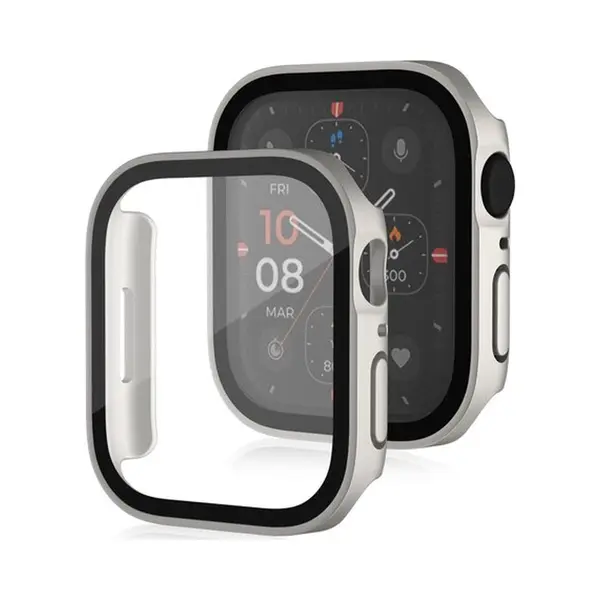By Qubix Hard Case 40mm - Starlight - Geschikt Voor Apple Watch 40mm Hoesje - Screenprotector - Bescherming IWatch - Bescherm Hoesje thumbnail