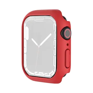 By Qubix Apple Watch 41mm Hard Case (open Front) - Rood - Geschikt Voor Apple Watch 41mm Hoesje - Screenprotector - Bescherming IWatch - Bescherm