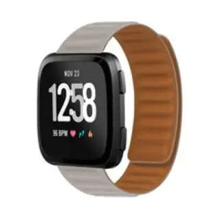 By Qubix Geschikt Voor Fitbit Versa 3 - Fitbit Versa 4 - Fitbit Sense 1 - Fitbit Sense 2 - Siliconen Loop Bandje - Khaki Smartwatchbandje Bandje