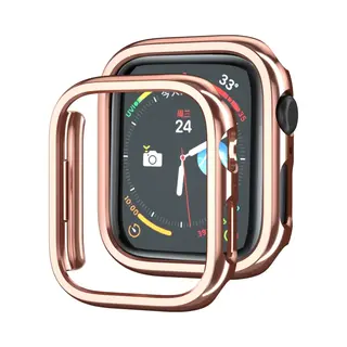 By Qubix Hard Case 41mm (open Front) - Rosé Goud (glans) - Geschikt Voor Apple Watch 41mm Hoesje - Screenprotector - Bescherming IWatch - Bescherm