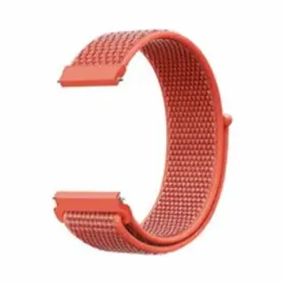 By Qubix - Smartwatch Bandje 20mm - Sport Loop Nylon Bandje - Rood - Geschikt Voor Garmin Vivoactive 6 - Vivoactive 5 - Vivoactive 3 - Geschikt Voor