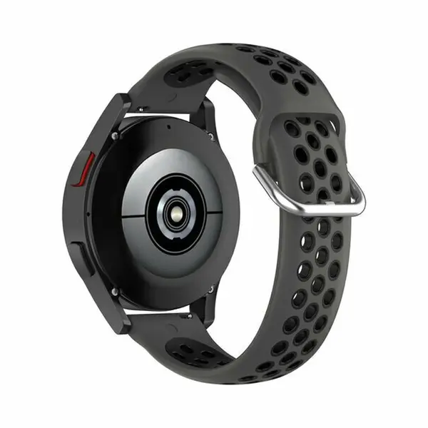 By Qubix - Smartwatch Bandje 20mm - Geschikt Voor Garmin Vivomove 3 - Hr - Luxe - Sport - Style - Trend - Siliconen Sportbandje Met Gesp - Zwart - thumbnail