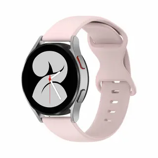 By Qubix - Smartwatch Bandje 20mm - Geschikt Voor Garmin Forerunner 55 - 165 - 245 - 570 (42mm) - 645 - Solid Color Sportband - Roze - Geschikt Voor