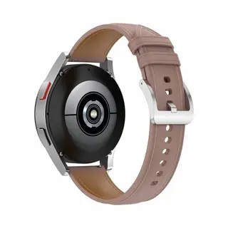 By Qubix - Smartwatch Bandje 20mm - Geschikt Voor Garmin Venu - Sq - Sq2 - 2 Plus - Luxe Leren Bandje - Oudroze - Geschikt Voor Garmin Bandje