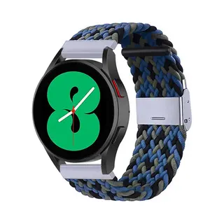 By Qubix - Smartwatch Bandje 20mm - Geschikt Voor Garmin Venu - Sq - Sq2 - 2 Plus - Braided Nylon Bandje - Camouflage - Geschikt Voor Garmin Bandje