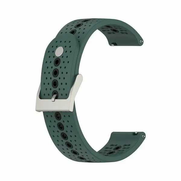 By Qubix - Smartwatch Bandje 20mm - Geschikt Voor Garmin Approach S12 - S40 - S42 - Dot Pattern Bandje - Groen - Geschikt Voor Garmin Bandje thumbnail