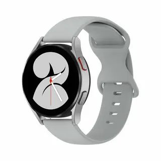 By Qubix - Smartwatch Bandje 22mm - Geschikt Voor Garmin Vivoactive 4 - 4L - Solid Color Sportband - Grijs - Geschikt Voor Garmin Bandje