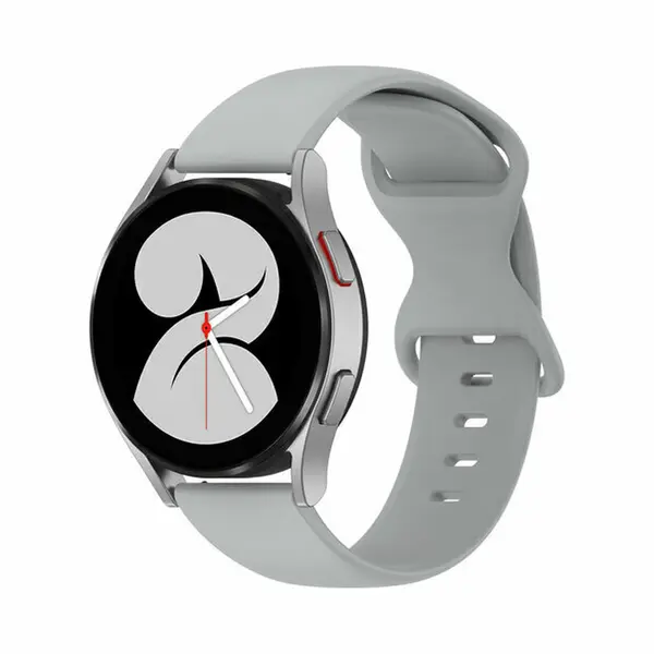 By Qubix - Smartwatch Bandje 22mm - Geschikt Voor Garmin Vivoactive 4 - 4L - Solid Color Sportband - Grijs - Geschikt Voor Garmin Bandje thumbnail