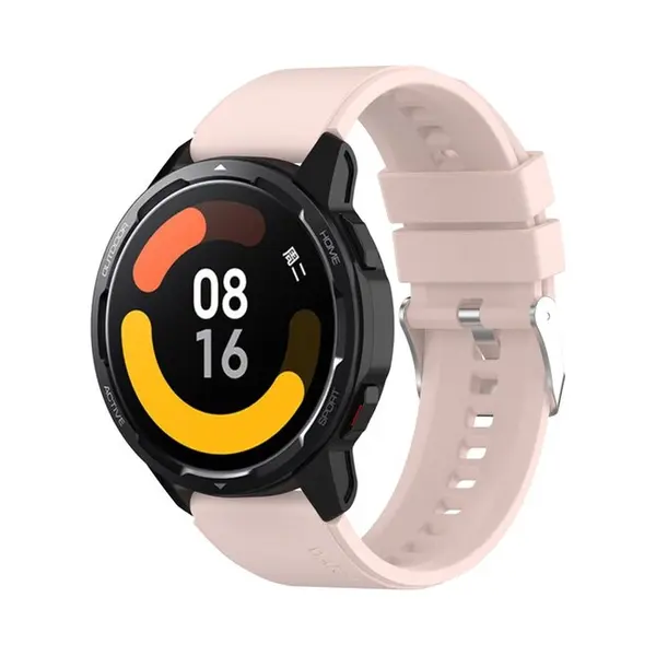 By Qubix - Smartwatch Bandje 22mm - Geschikt Voor Garmin Vivoactive 4 - 4L - Siliconen Sportband - Lichtroze - Geschikt Voor Garmin Bandje thumbnail
