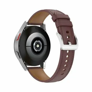 By Qubix - Smartwatch Bandje 22mm - Geschikt Voor Garmin Forerunner 970 - 570 (47mm) - 255 - Luxe Leren Bandje - Donkerbruin - Leather - Geschikt Voor