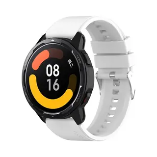 By Qubix - Smartwatch Bandje 22mm - Geschikt Voor Garmin Forerunner 970 - 570 (47mm) - 255 - Siliconen Sportband - Wit - Geschikt Voor Garmin Bandje