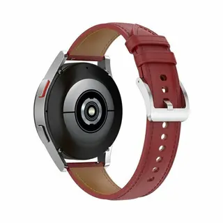 By Qubix - Smartwatch Bandje 22mm - Geschikt Voor Garmin Venu 2 / Garmin Venu 3 - Luxe Leren Bandje - Bordeaux - Leather - Geschikt Voor Garmin Bandje