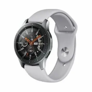 By Qubix - Smartwatch Bandje 22mm - Geschikt Voor Garmin Venu 2 / Garmin Venu 3 - Rubberen Sportband - Grijs - Geschikt Voor Garmin Bandje