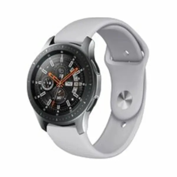 By Qubix - Smartwatch Bandje 22mm - Geschikt Voor Garmin Venu 2 / Garmin Venu 3 - Rubberen Sportband - Grijs - Geschikt Voor Garmin Bandje thumbnail