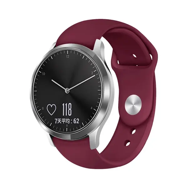 By Qubix - Smartwatch Bandje 18mm - Geschikt Voor Garmin Venu 3s - Vivoactive 4s - Venu 2s - Vivomove 3s - Forerunner 255s - Sportbandje - Maat, thumbnail