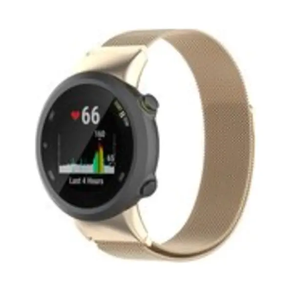 By Qubix Geschikt Voor Garmin Forerunner 45 - 45S - Milanese Bandje - Vintage Goud - Geschikt Voor Garmin Bandje thumbnail