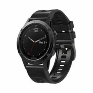 By Qubix - 26mm Quickfit - Leer + Siliconen Bandje - Zwart - Geschikt Voor Garmin Epix Pro Gen 2 (51mm) - Quatix 7X - 6X & Tactix 7 (pro) - Geschikt